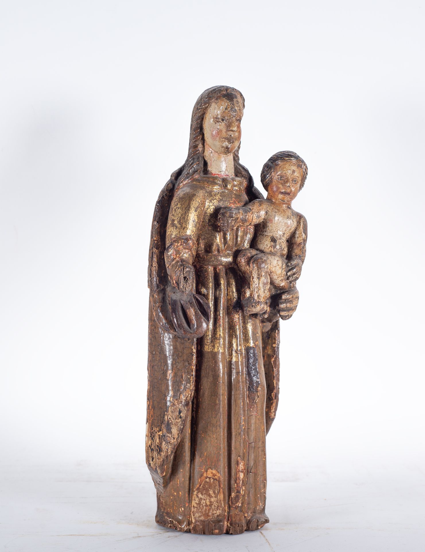 Virgin with Child, Castilian school of the 17th century - Bild 3 aus 6