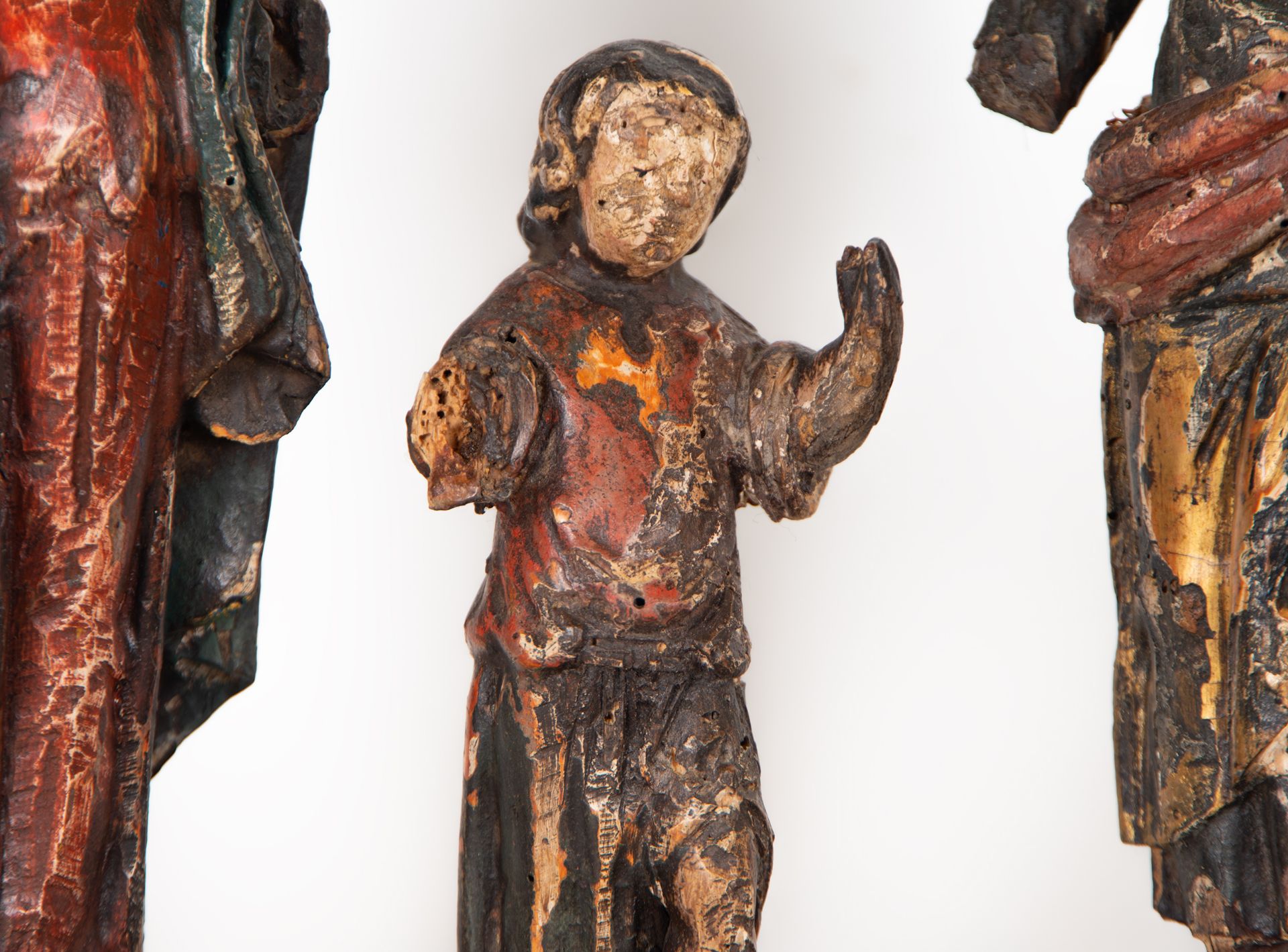 Holy Family in wood, Spanish school of the 19th century - Image 8 of 13