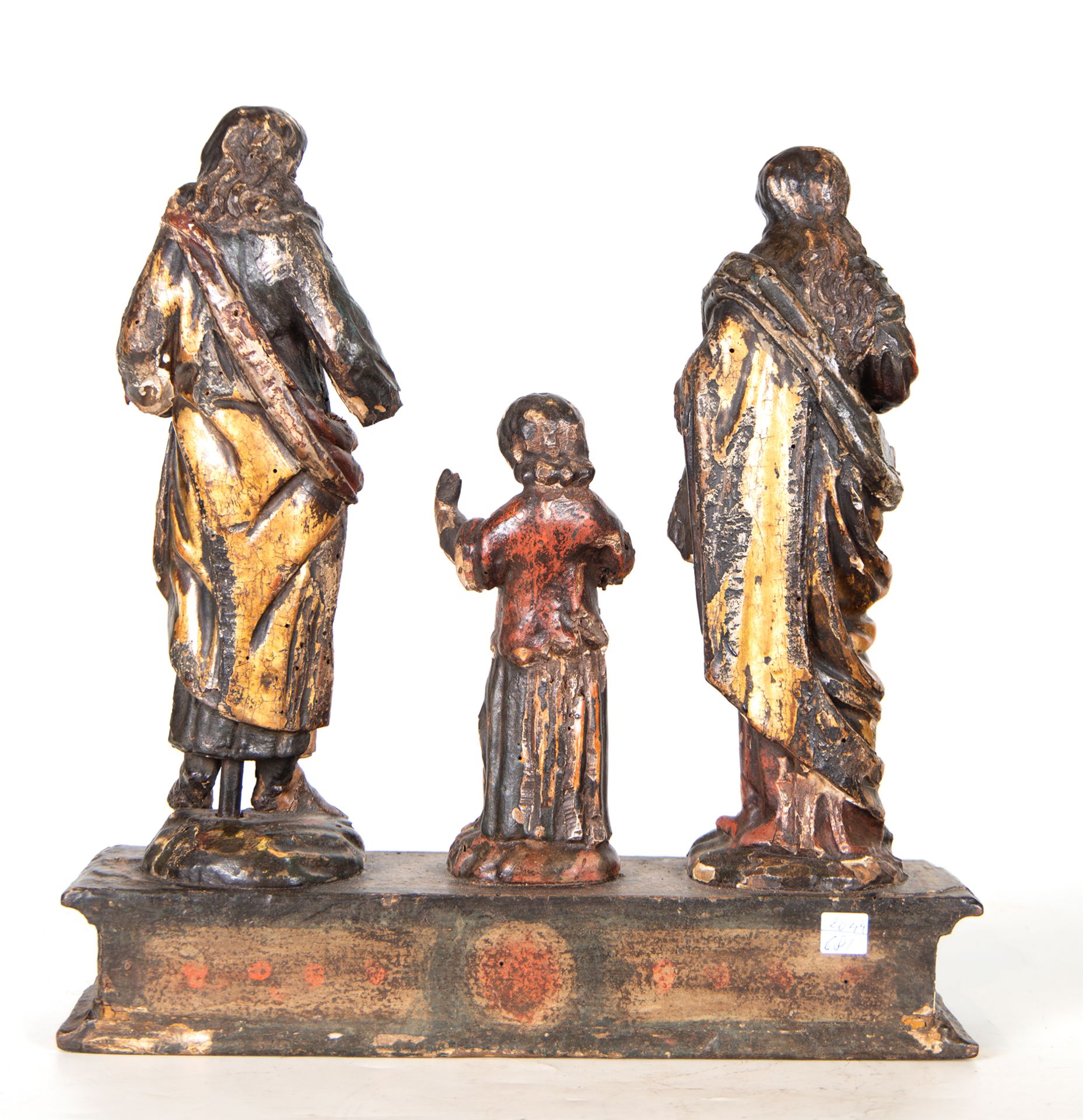 Holy Family in wood, Spanish school of the 19th century - Image 13 of 13