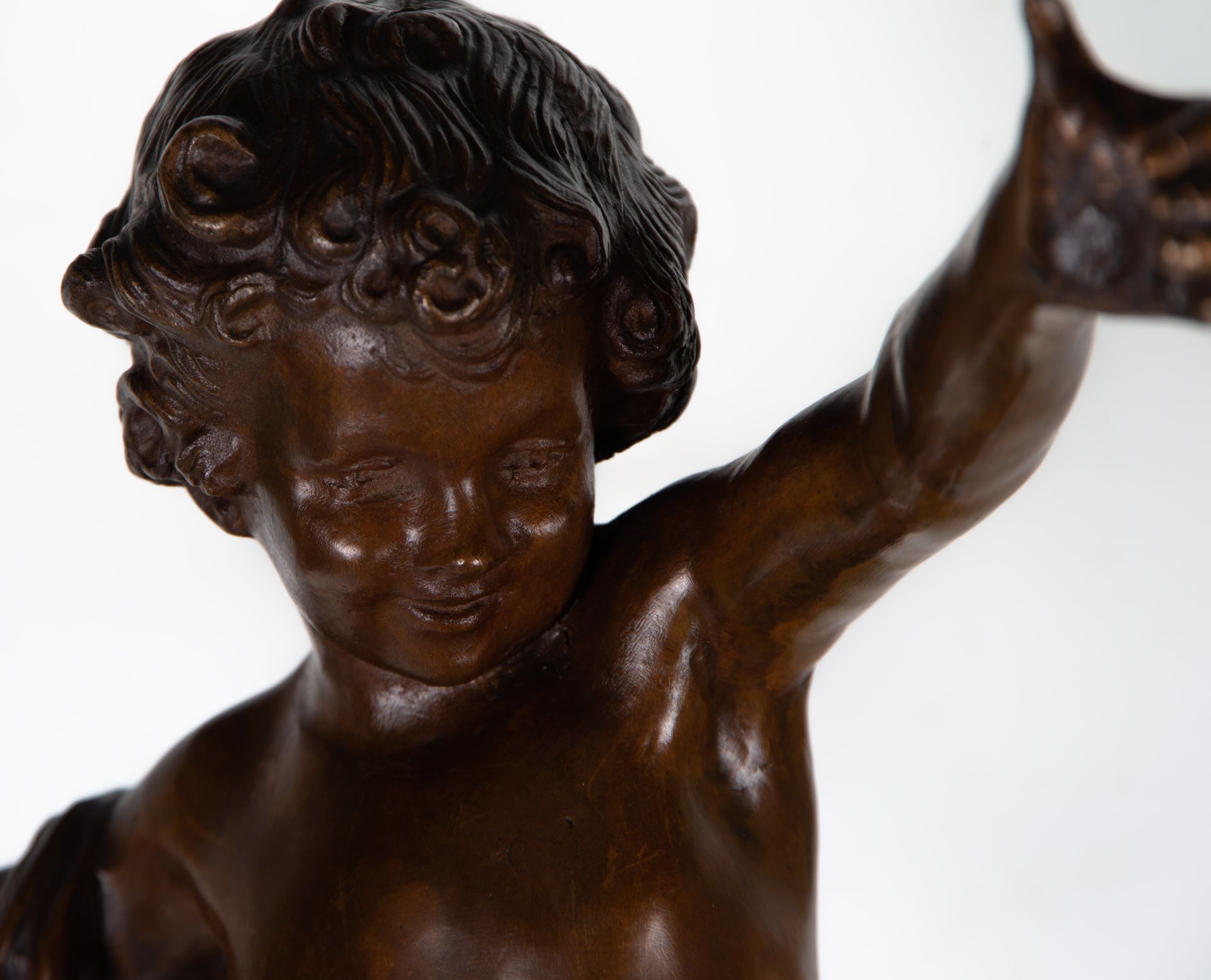 Figure of a Boy in patinated Bronze, French school of the XIX century - Image 2 of 8