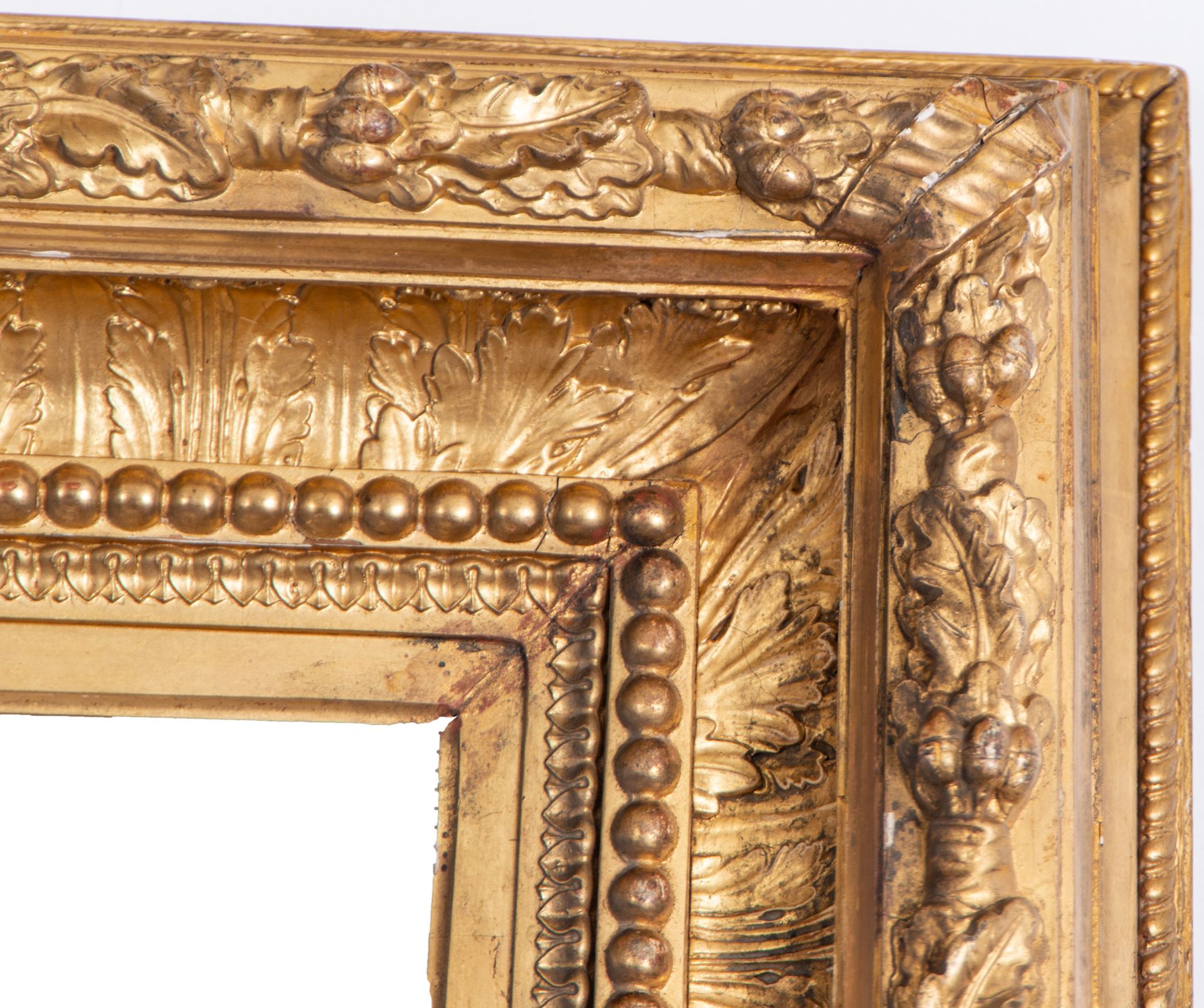 Large French Gilt Frame in Wood and Gilt Stucco, 19th century - Bild 2 aus 7