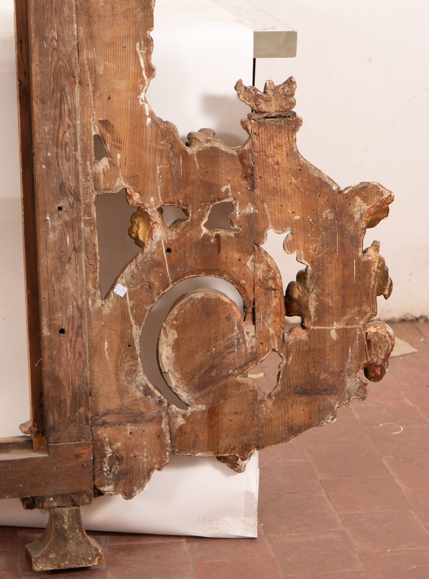 Important Frame for Baroque Altarpiece, 18th century - Image 8 of 9