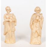 Saint Peter and Saint Paul in Ivory, Central European School, 17th century