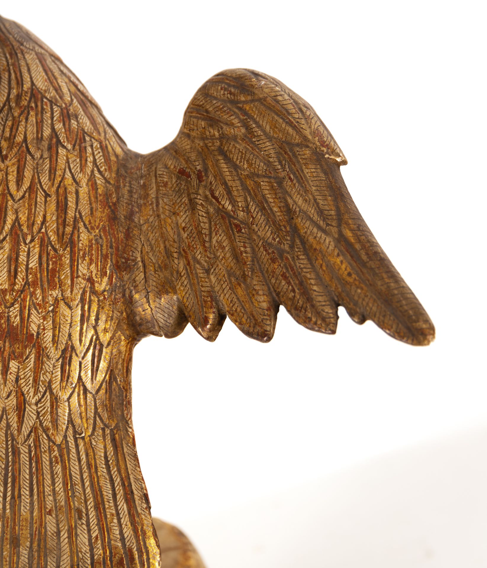 Dove representing the Holy Spirit in gilded wood, possibly Mexican colonial school, 17th century - Bild 8 aus 11