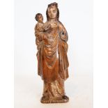 Virgin of Mechelen Crowned with Child in Arms, Mechelen school from the 16th century