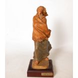 Figure of Lady in Terracotta, signed Bofill, Spanish school of the 20th century