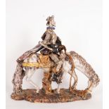 Figure of Don Quixote in Porcelain, probably Capodimonte XIX century