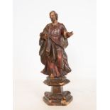 Saint Joseph in wood from the 17th century, Spanish school from the 17th century