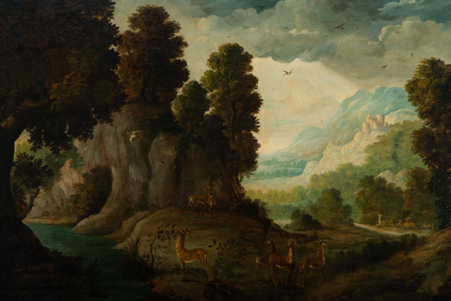 Large Mountain Landscape, Italo-Flemish school of the 18th century - Bild 2 aus 8