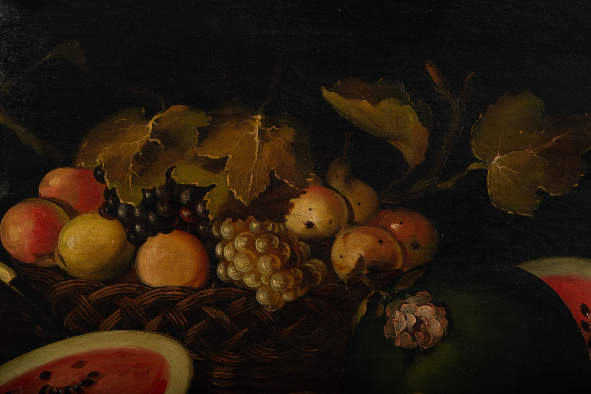 Watermelon and Fruit Still Life, 19th century Italian school - Bild 5 aus 6