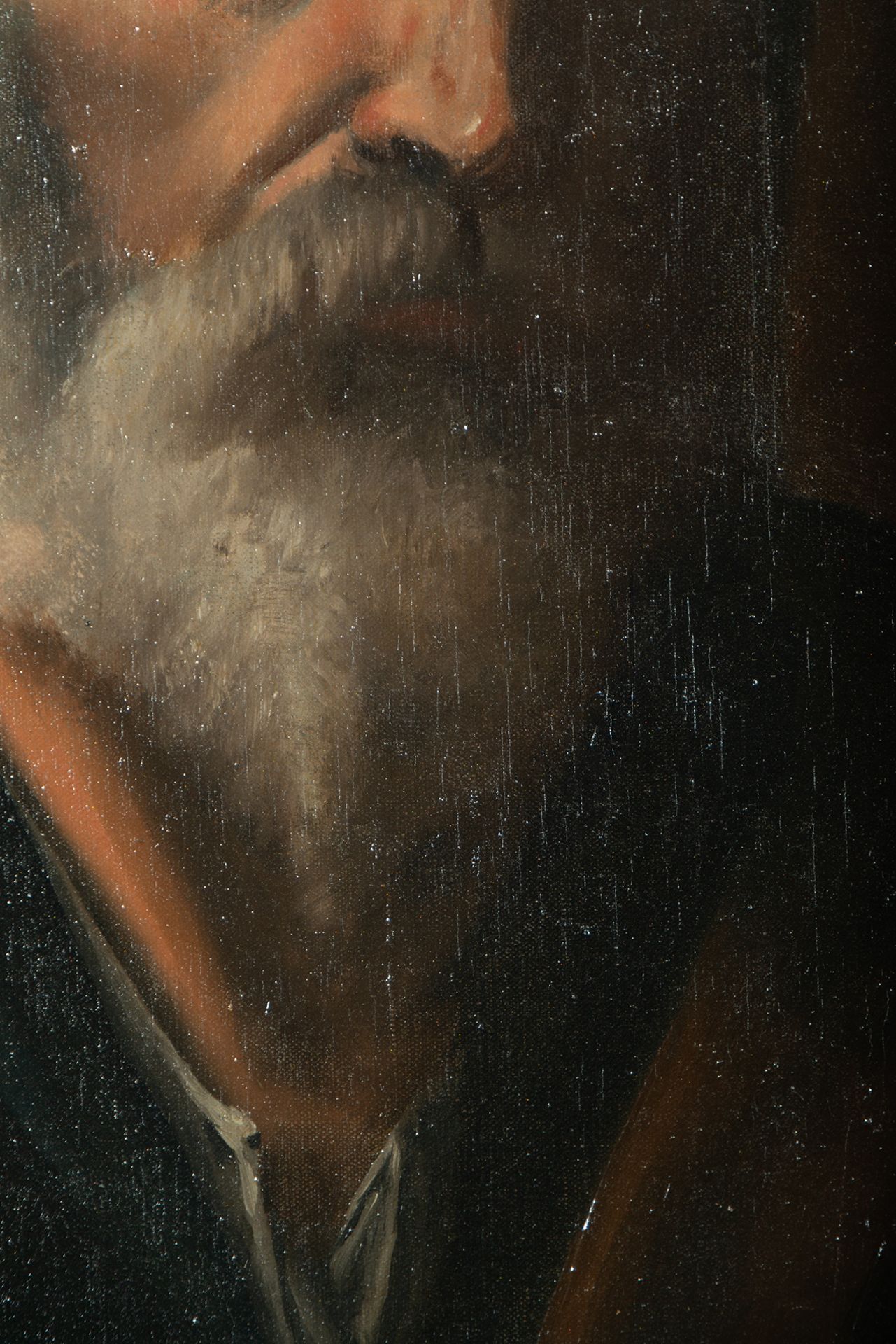 Saint Peter, following Ribera models, 19th century Spanish school, signed Losada - Bild 6 aus 8