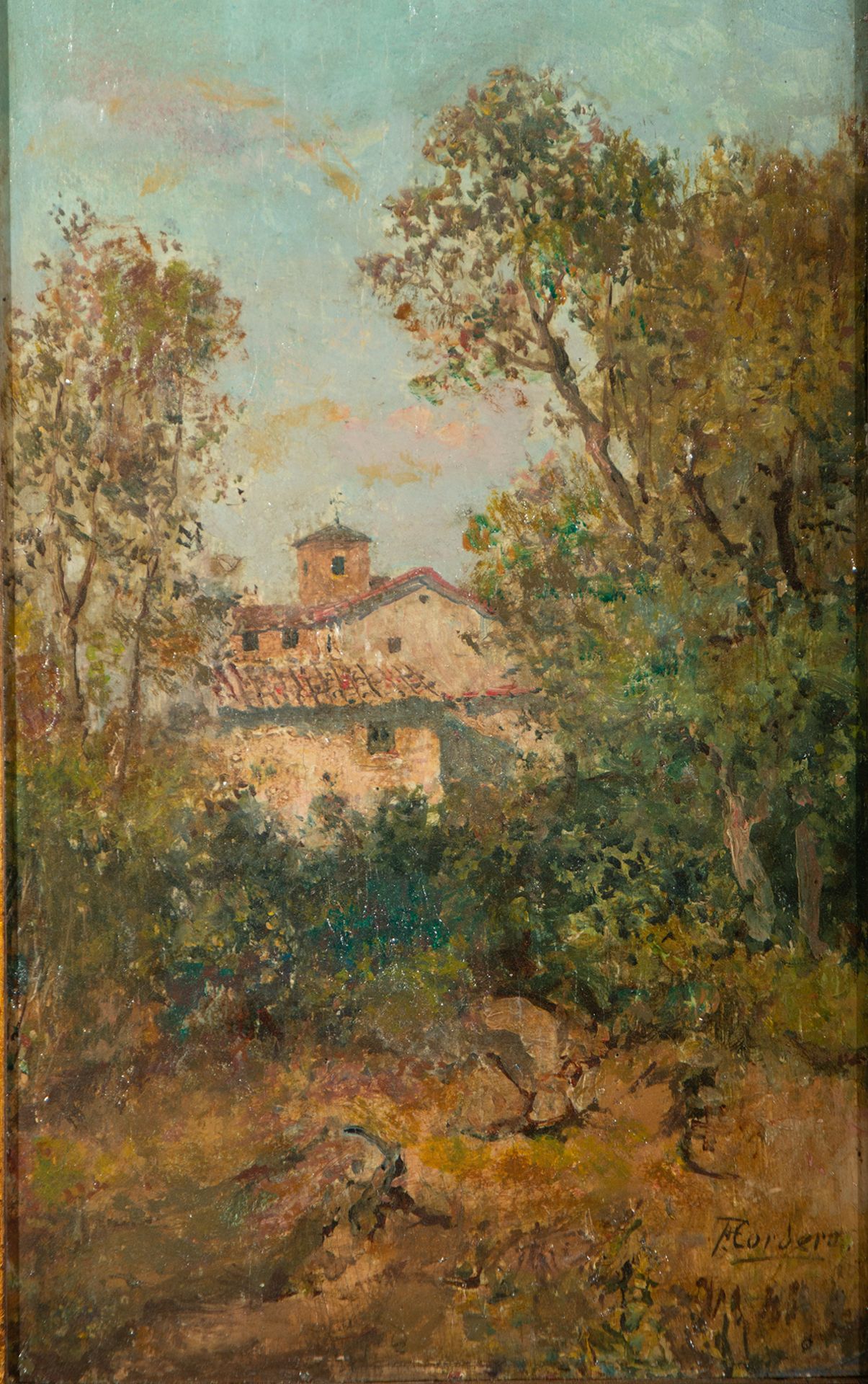 Country Landscape, signed F. Cordero, 19th century Spanish school - Bild 2 aus 5