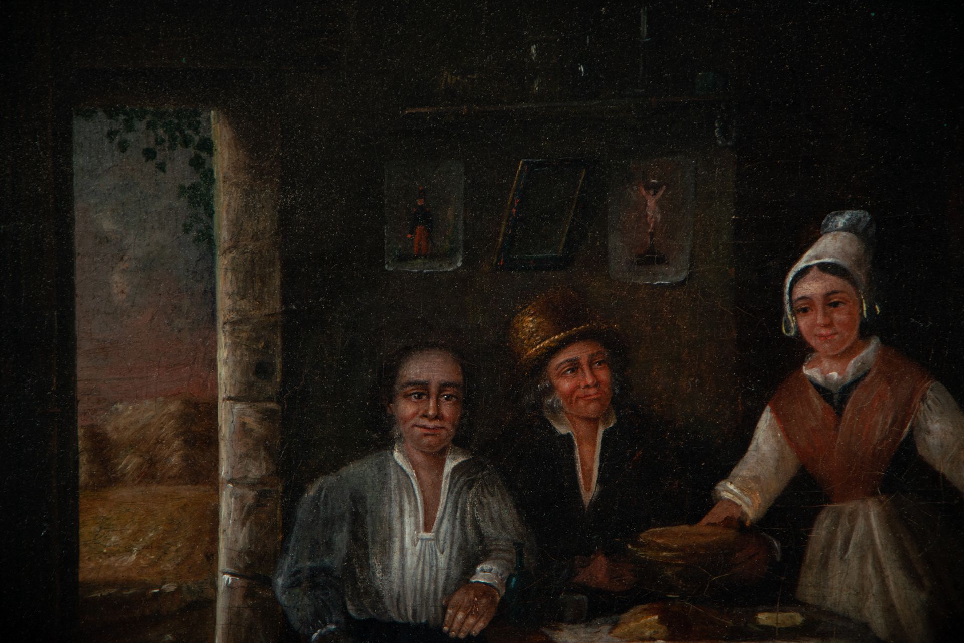 Characters in a Posada, Flemish school of the 17th century - Bild 3 aus 6