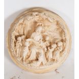 Ivory relief, 17th century Flemish school