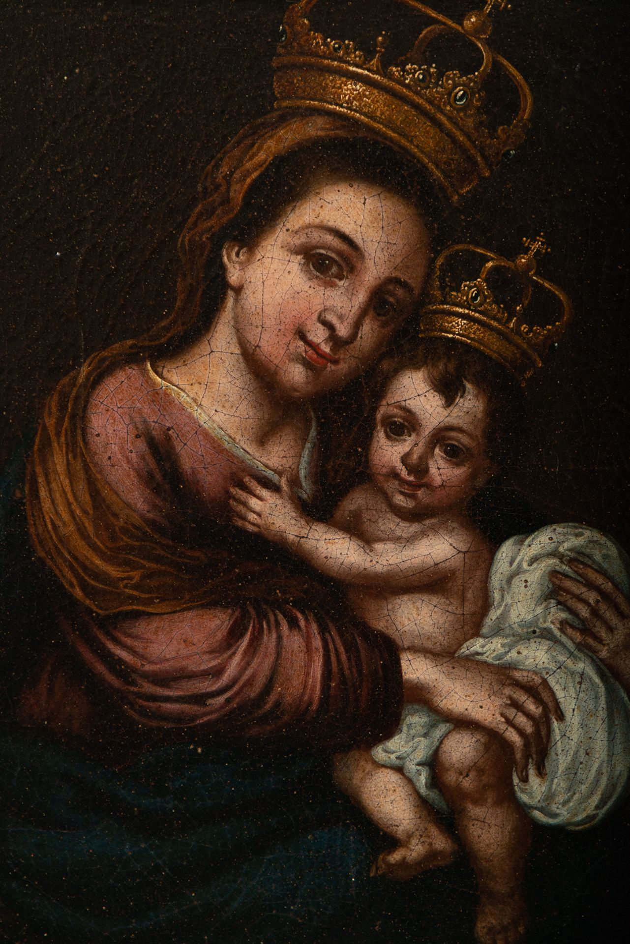 Virgin with the Child, Sevillian school of the 18th century - Image 2 of 6