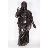 Wood carving of Penitent Magdalen, Italian school from the end of the 17th century