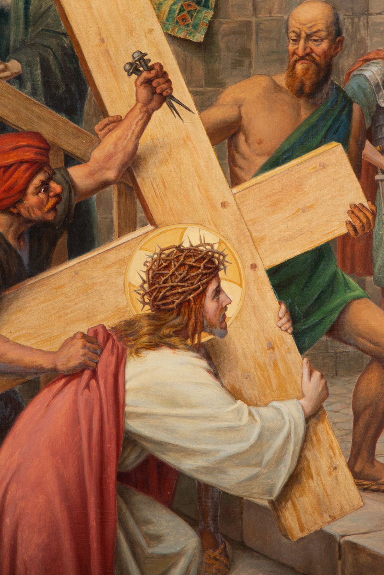 Christ with the Cross on his back, Italian school of the 19th century - Bild 4 aus 5