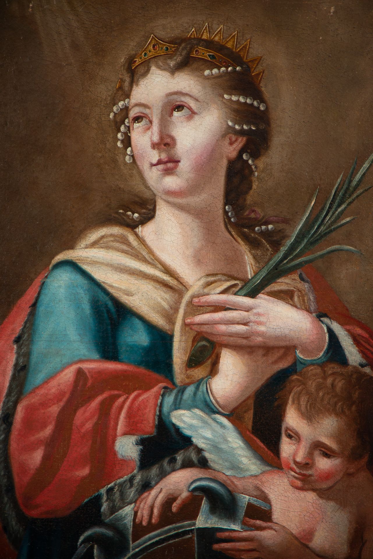 Saint Catherine of Alexandria, 18th century Italian school - Bild 2 aus 6