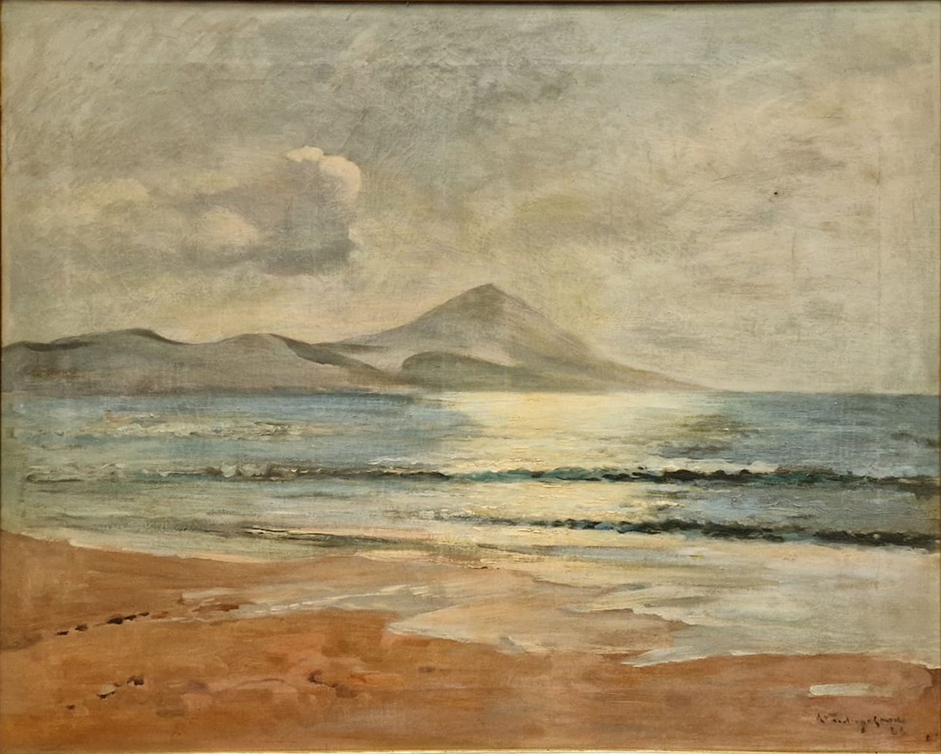 Marina, Guillermo Gómez Gil, 19th century Spanish school - Image 2 of 3