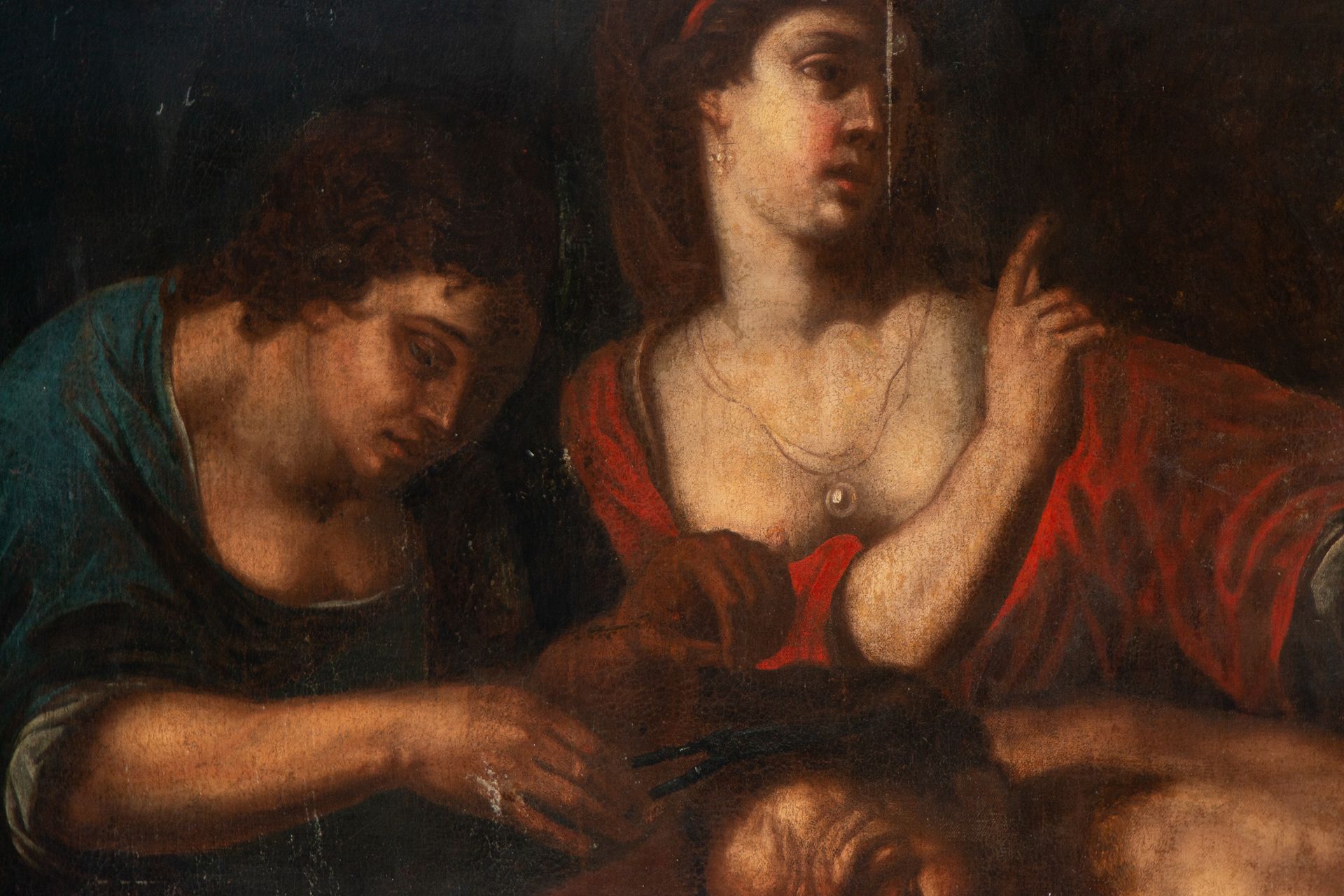 Samson and Delilah, 17th century Roman school - Bild 4 aus 5