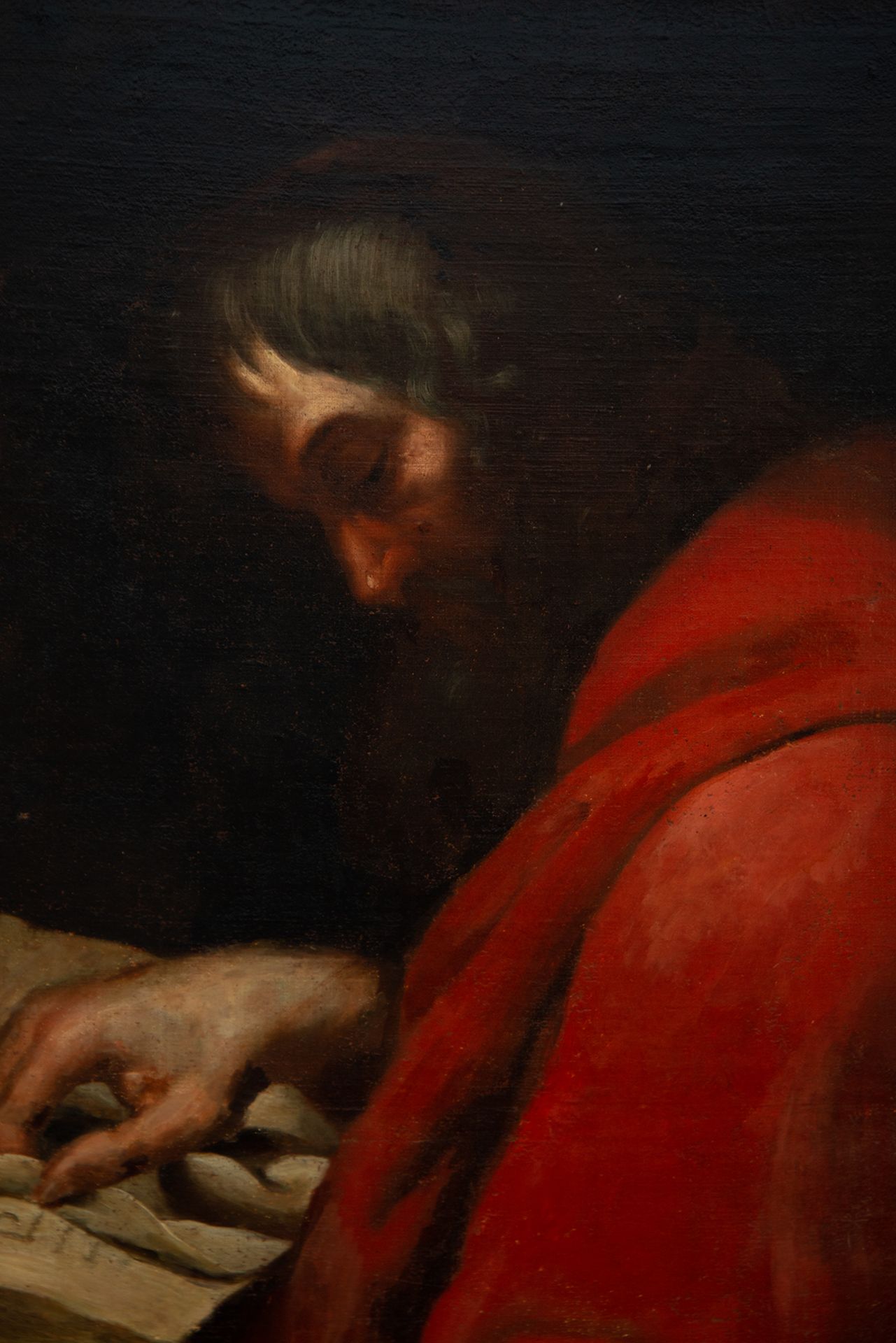 Saint Jerome in Reading, Italian school of the 17th century - Bild 4 aus 5