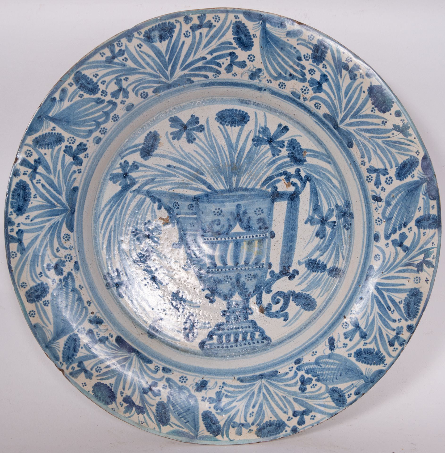 Large Talavera Ceramic Plate, 17th century