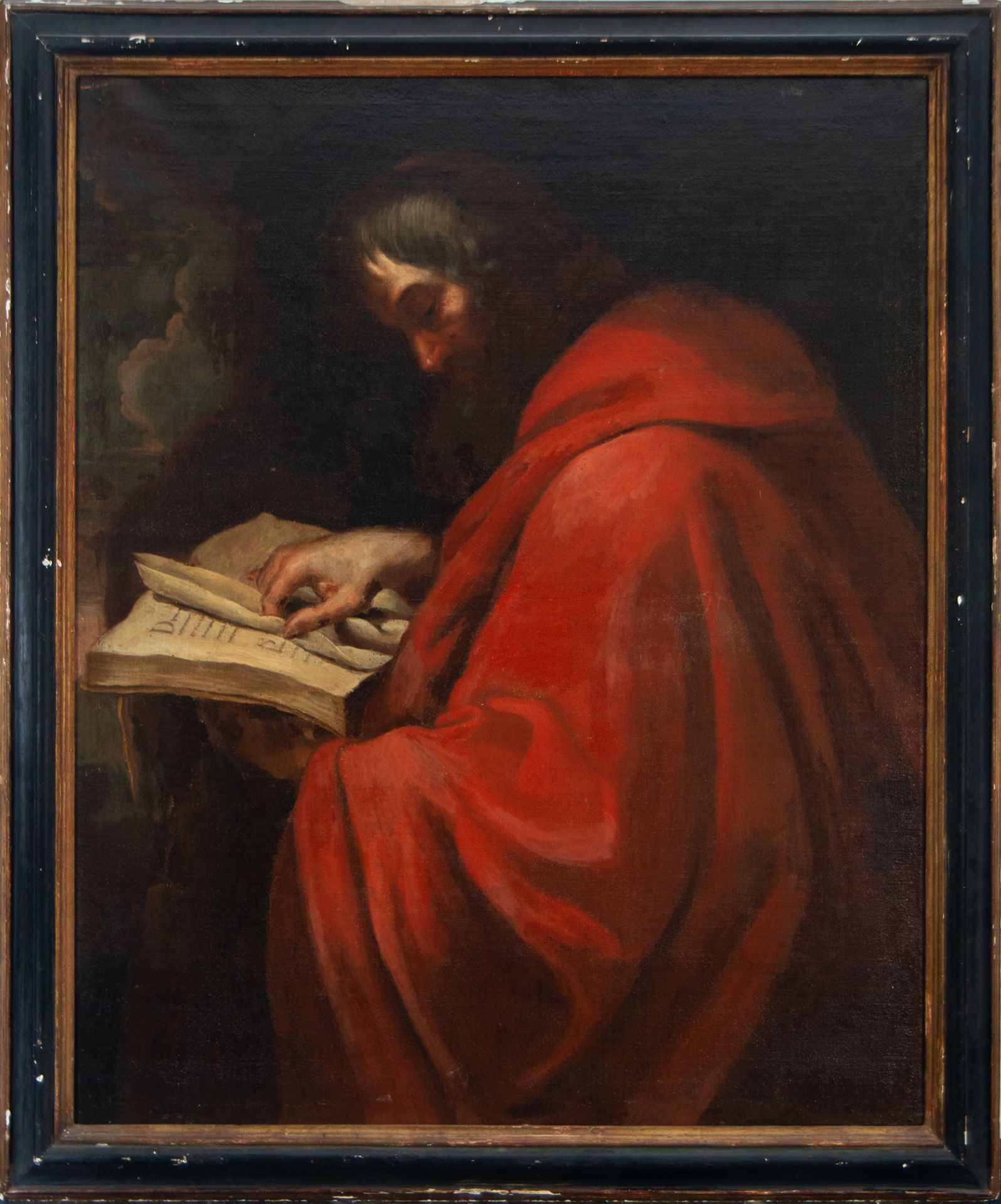 Saint Jerome in Reading, Italian school of the 17th century