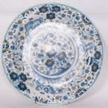 Large Talavera Ceramic Plate, Alcora series, 18th century