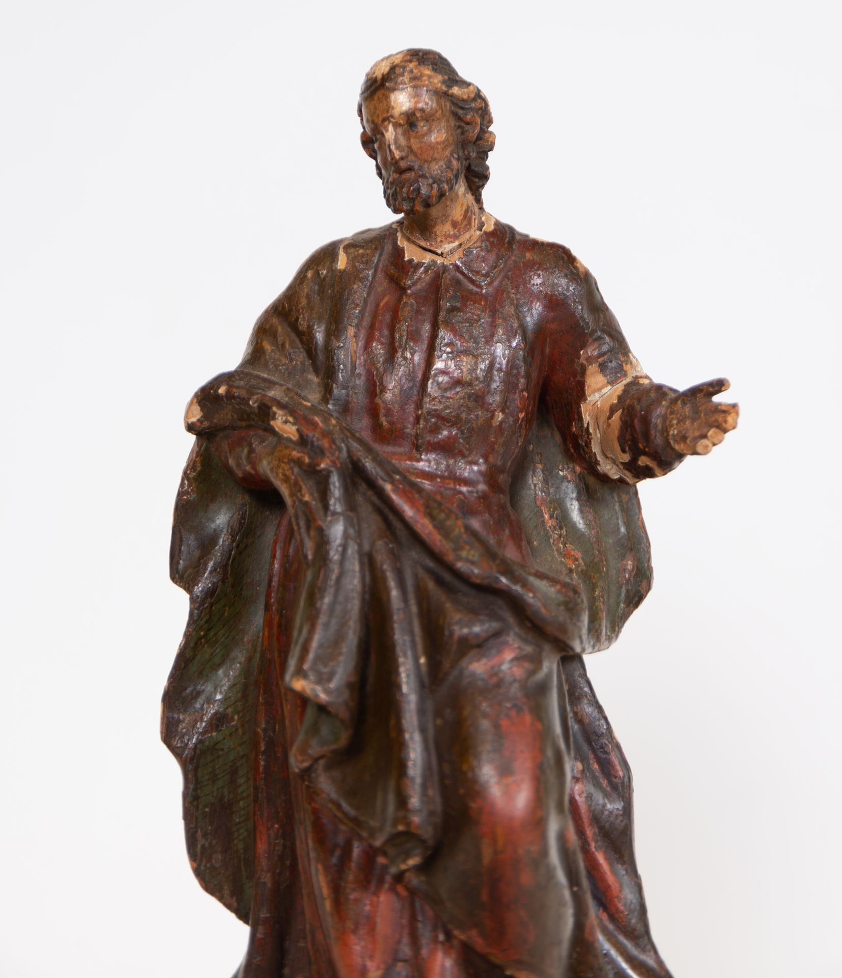 Saint Joseph in wood from the 17th century, Spanish school from the 17th century - Bild 2 aus 7