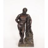 Hercules by Farnese in bronze, following classical models, Neapolitan school of the 18th - 19th cent