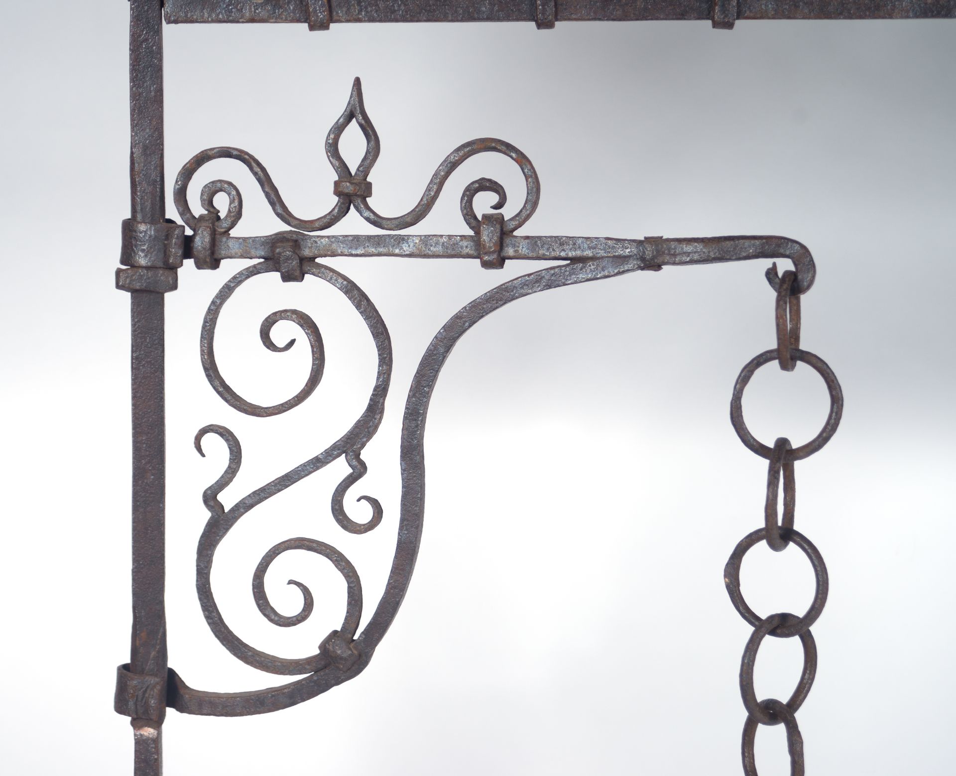 Large Italian andiron in forge, 17th century - Image 6 of 6