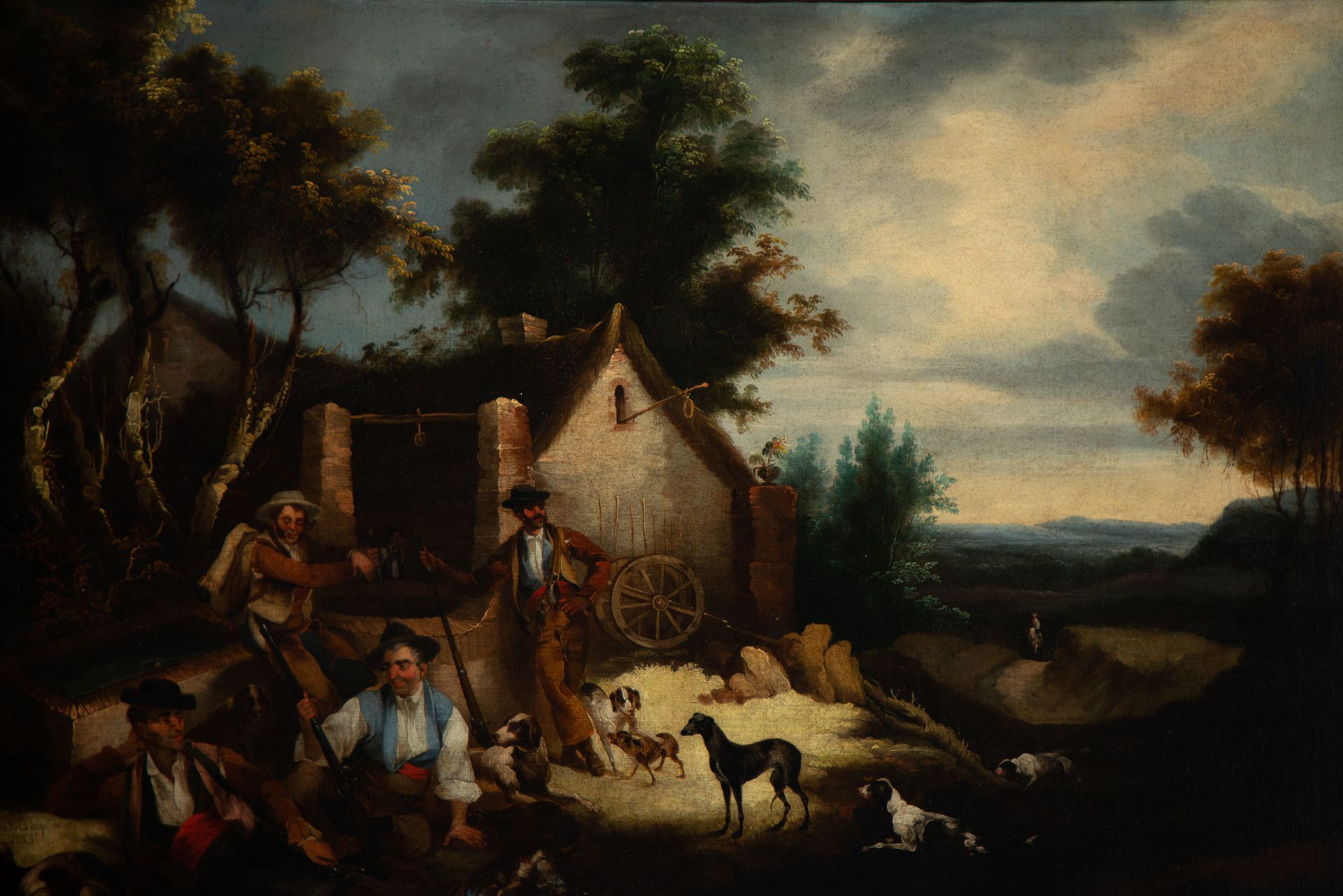 Hunting Scene, signed Valeriano Bécquer (Seville, December 15, 1833-Madrid, September 23, 1870) - Bild 2 aus 7