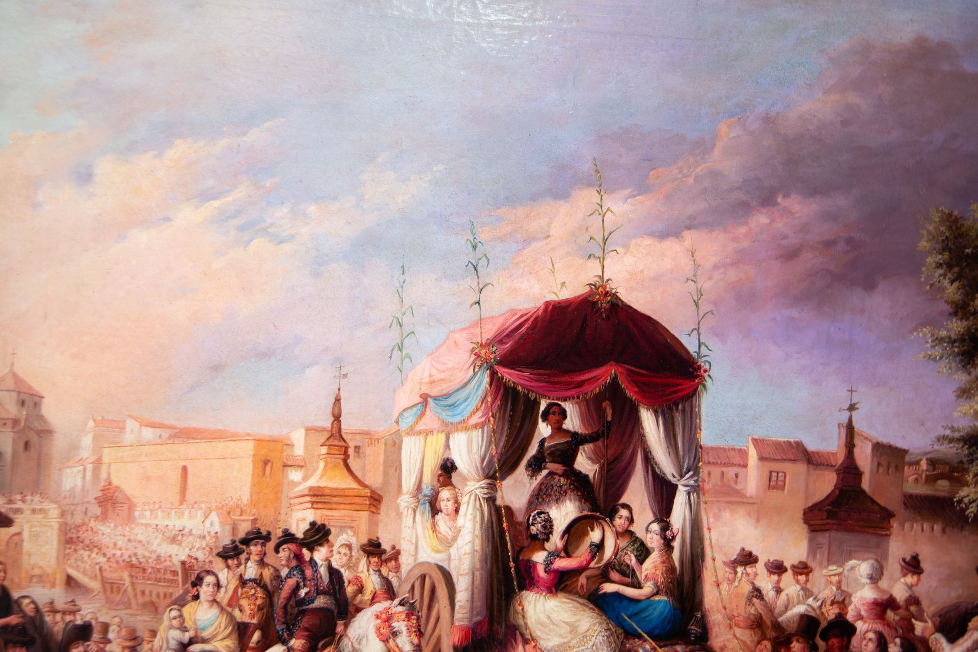 Bullfighting Festival, 19th century Spanish school, signed Rodríguez Guzmán, 19th century Spanish sc - Bild 6 aus 7