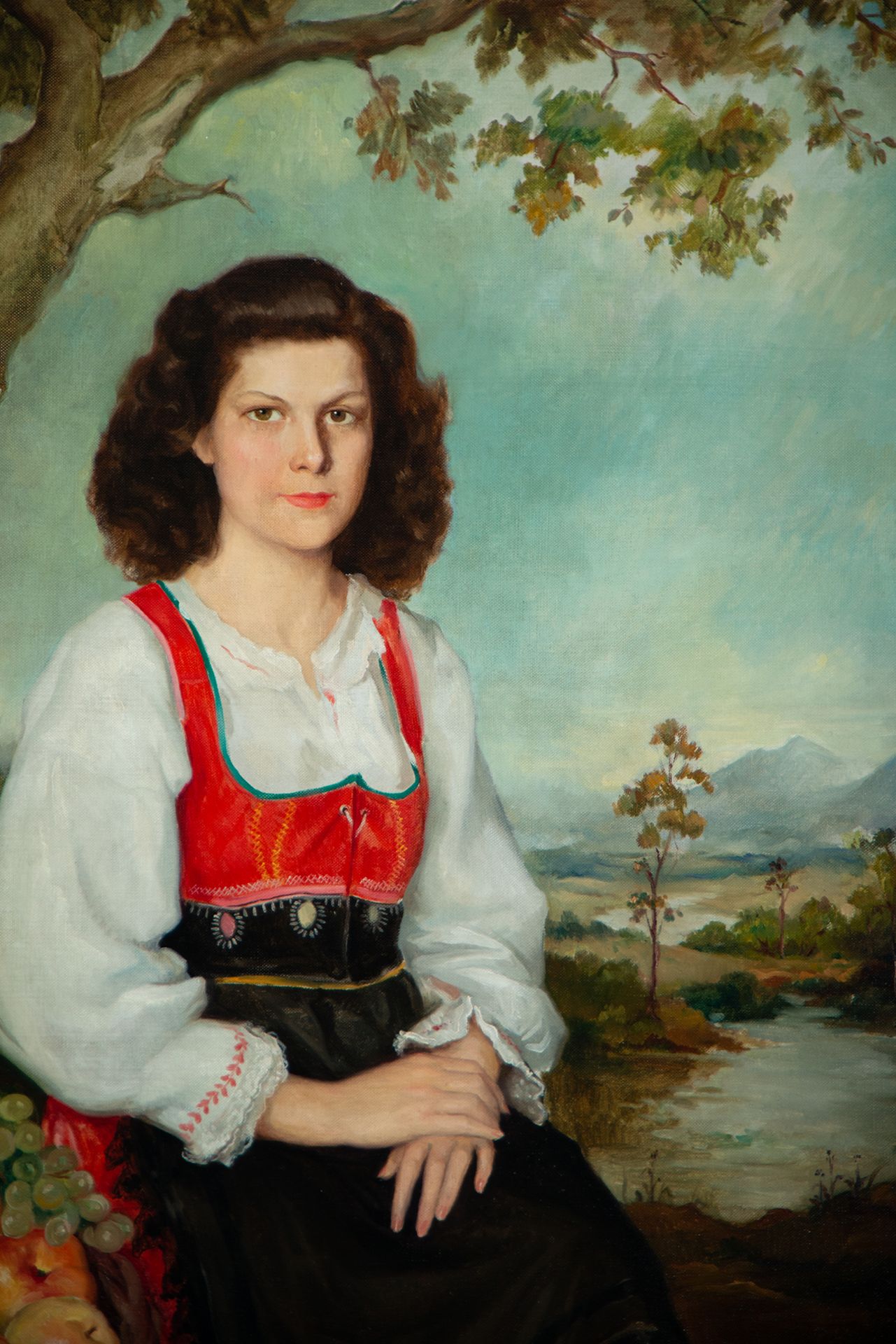 Portrait of a Woman, Spanish school from the first half of the 20th century, signed Sotomayor