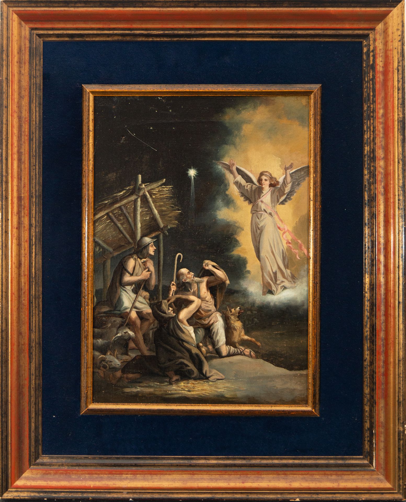 "Annunciation to the Shepherds", 18th century Italian school