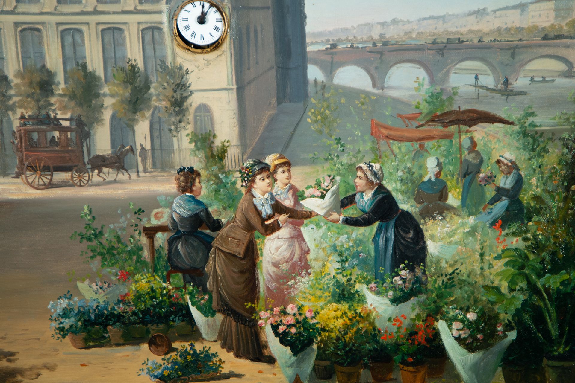 Flower Market, 19th century Austrian school - Bild 3 aus 6