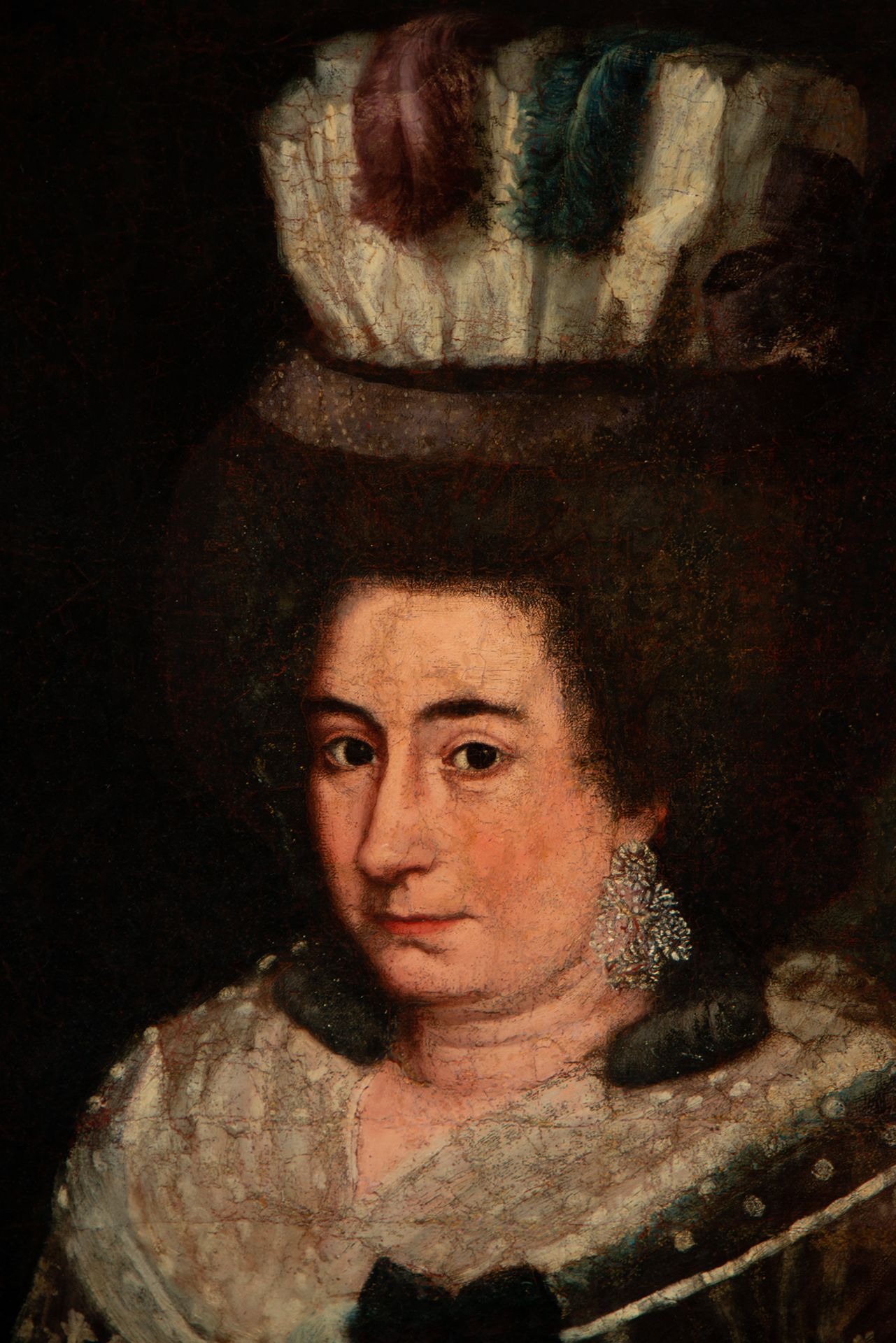 Portrait of a Lady, Puerto Rican School of the 18th century, circle of José de Campeche (San Juan, P - Image 2 of 7