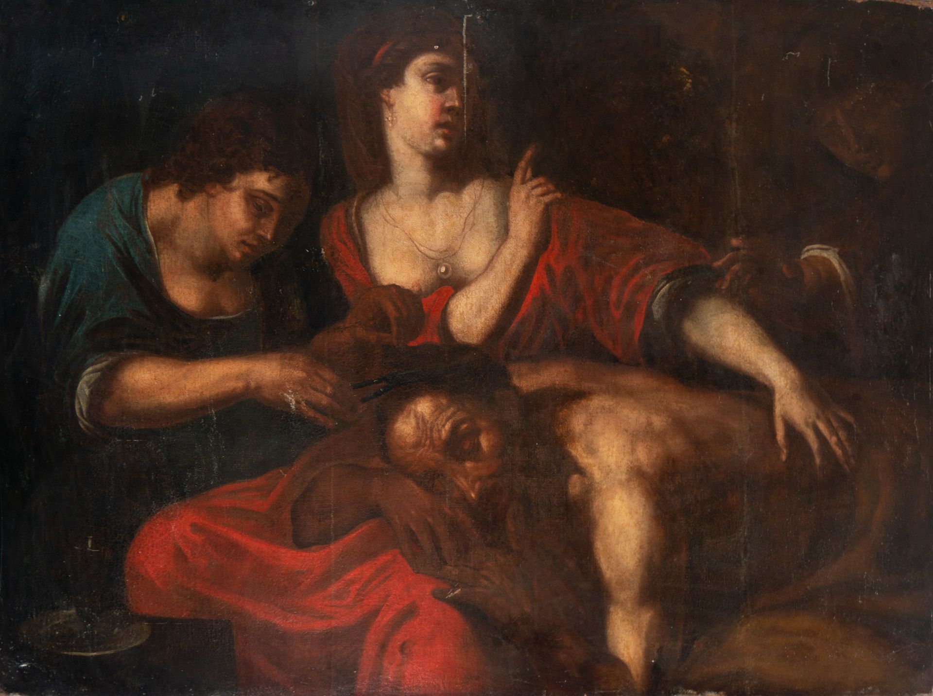 Samson and Delilah, 17th century Roman school