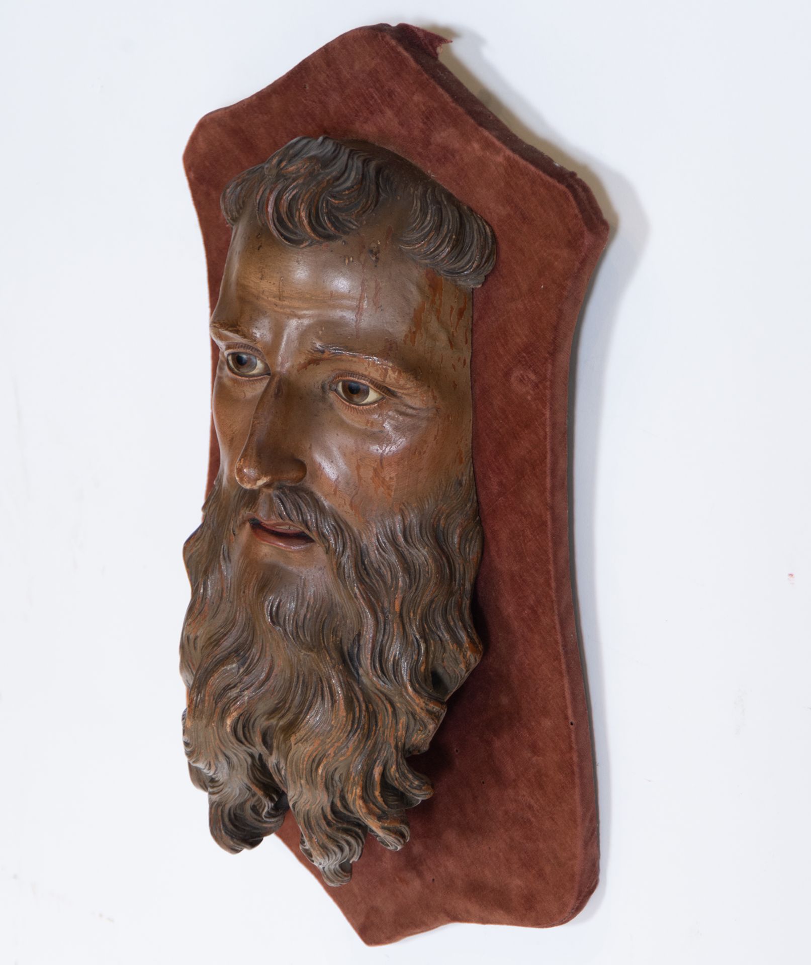 Spectacular Face of Saint Paul, Malaga school from the 17th - 18th century - Image 2 of 4