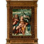 Holy Family with Enfant Saint John, Italian school from the 16th - 17th century