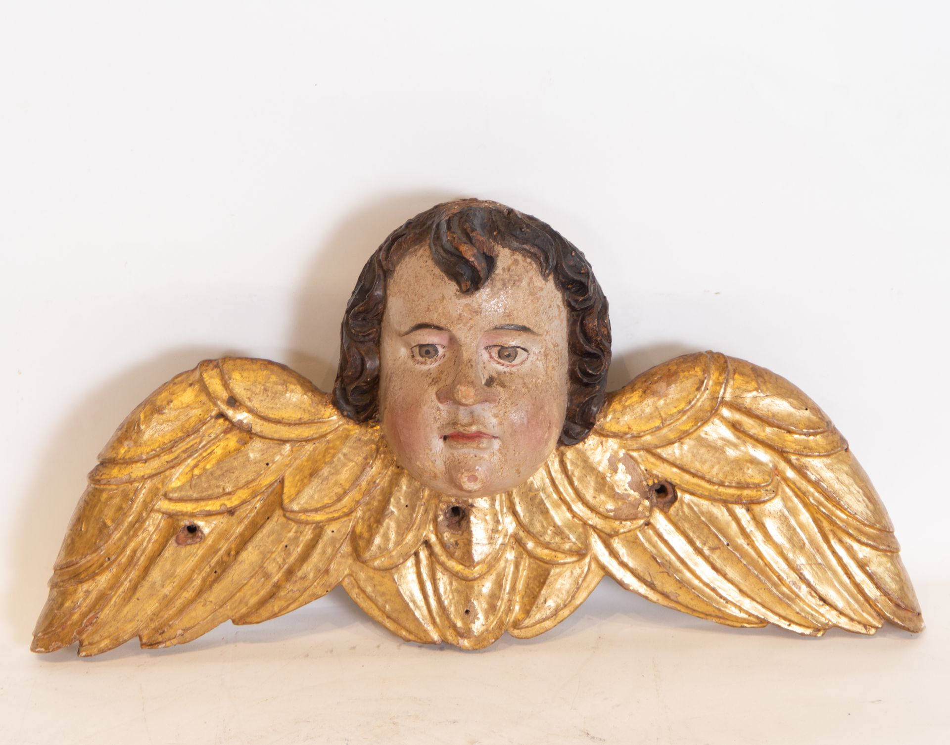 Cherub Head Sconce, 17th century Spanish school