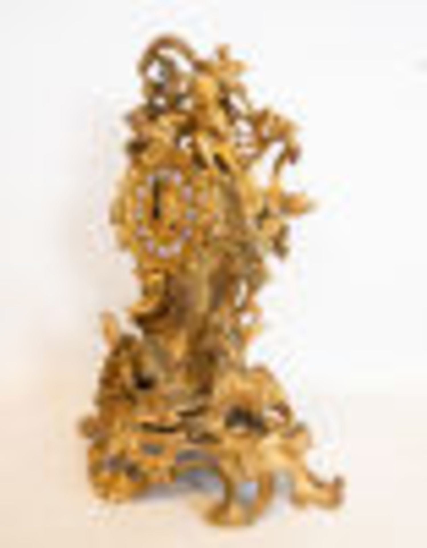 Louis XV style gilt bronze clock, 19th century French school - Bild 3 aus 6