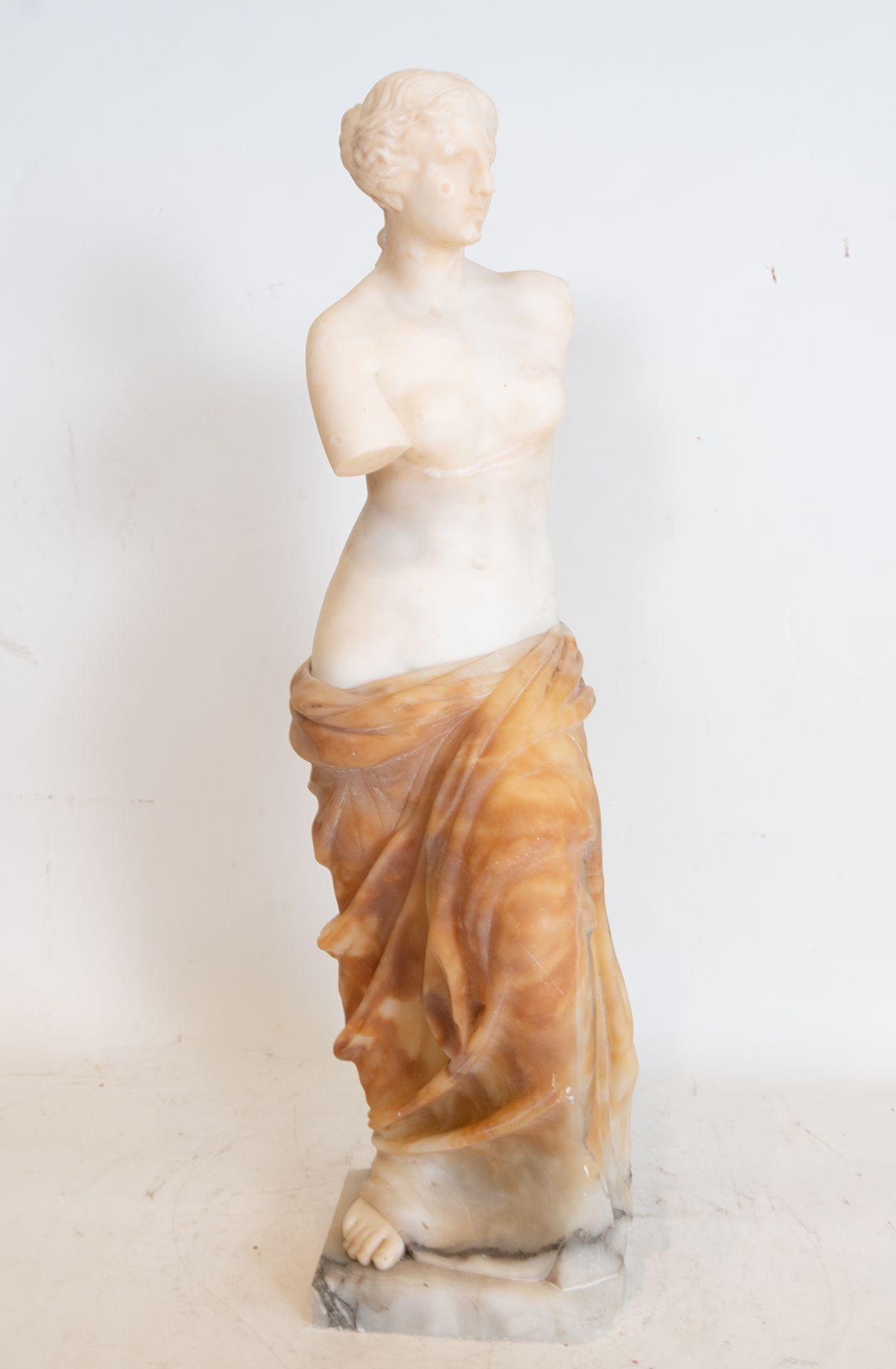 Goddess Venus in Alabaster, 19th century Italian school