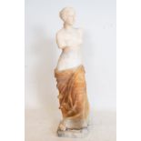 Goddess Venus in Alabaster, 19th century Italian school