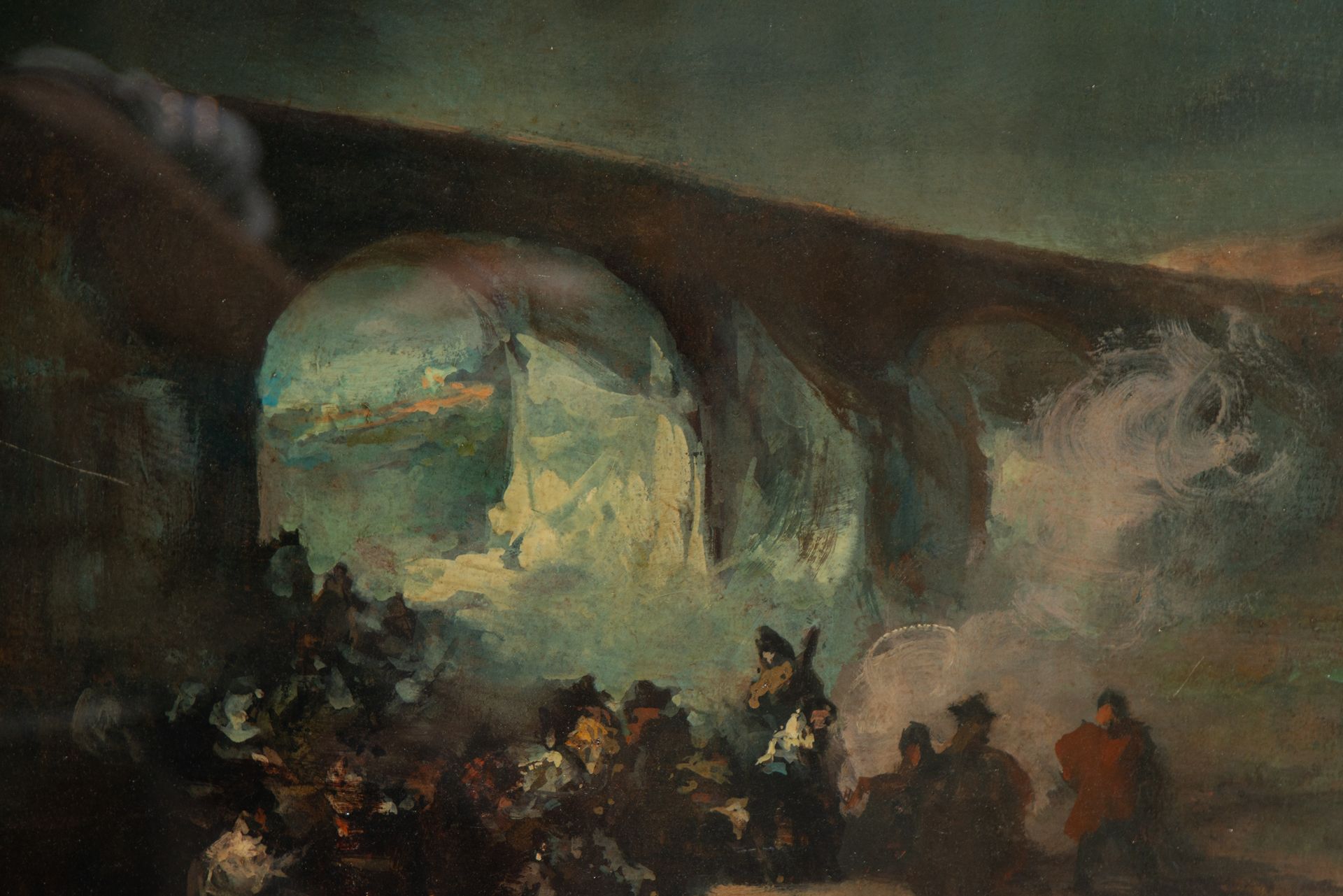 Bandits in the Cave, signed and certified Eugenio Lucas Vilaamil, 1861, 19th century Spanish school - Bild 4 aus 10