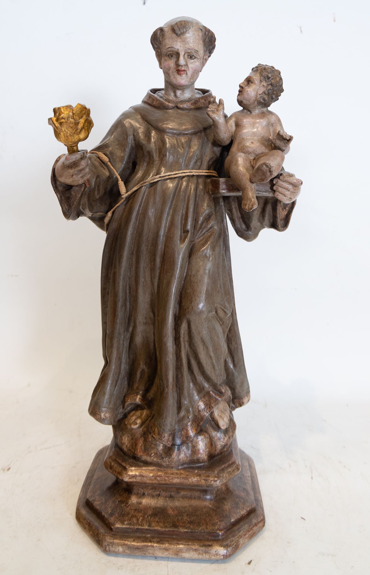 Saint Anthony with the Child in Arms, 18th century Granada school