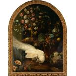 Large Still life of Birds and Fruits, Flemish school of the 17th century