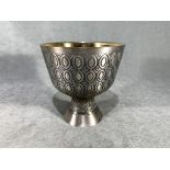 Important Liturgical Cup in solid silver. Spain. Twentieth century