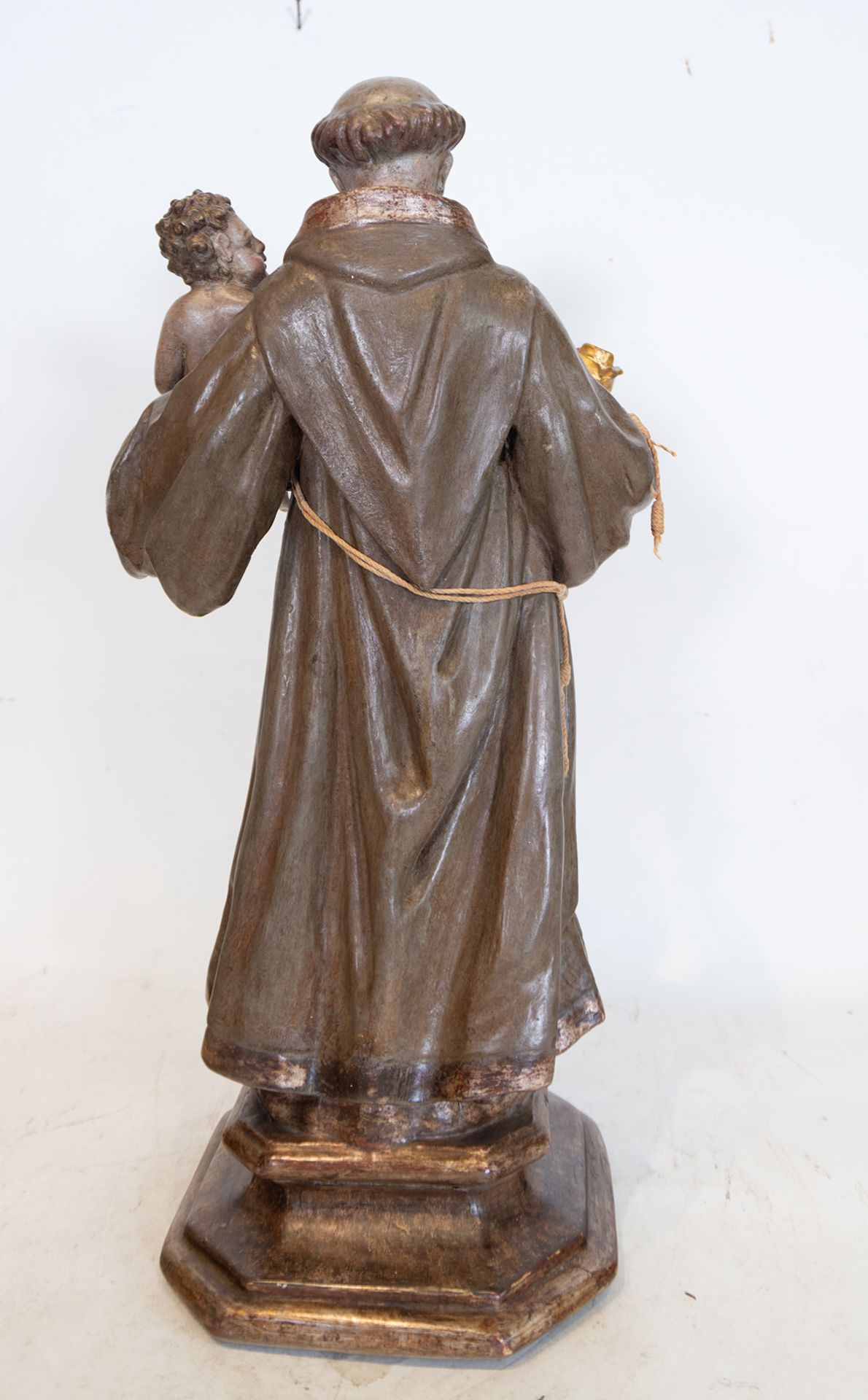 Saint Anthony with the Child in Arms, 18th century Granada school - Image 4 of 4
