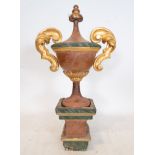 Cup-shaped altar top in polychrome and gilt wood, Spanish school of the 18th century